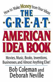 Cover of: Great American Idea Book | Bob Coleman