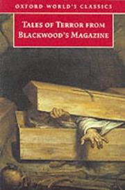 Cover of: Tales of Terror from Blackwood's Magazine (Oxford World's Classics)