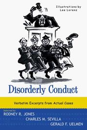 Cover of: Disorderly Conduct: Excerpts from Actual Cases
