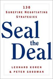 Cover of: Seal the Deal: 130 Surefire Negotiating Strategies