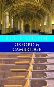 Cover of: Blue Guide Oxford & Cambridge, Sixth Edition by Geoffrey Tyack