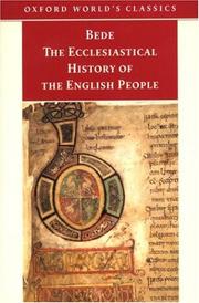 Cover of: The Ecclesiastical History of the English People; The Greater Chronicle; Bede's Letter to Egbert (Oxford World's Classics)