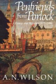 Cover of: Penfriends from Porlock | A. N. Wilson