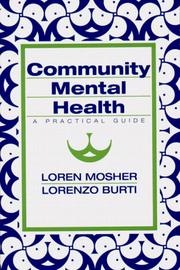 Cover of: Community mental health by Mosher, Loren R.