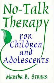 Cover of: No-talk therapy for children and adolescents