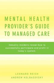 Cover of: Mental Health Provider