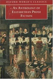 Cover of: An Anthology of Elizabethan Prose Fiction