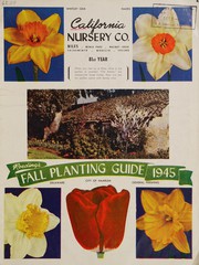 Cover of: Roeding's fall planting guide, 1945 by California Nursery Co