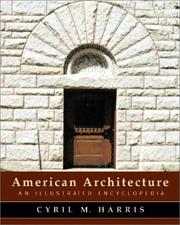 Cover of: American Architecture by Cyril M. Harris