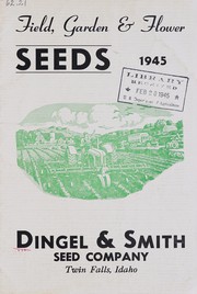 Cover of: Field, garden & flower seeds, 1945