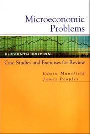 Cover of: Microeconomic Problems by Edwin Mansfield, James Peoples, Edwin Mansfield, James Peoples