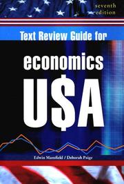 Cover of: Text Review Guide for Economics U$A, Seventh Edition