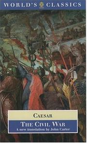 Cover of: The Civil War by Gaius Julius Caesar