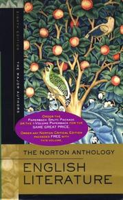 Cover of: The Norton Anthology of English Literature, Volume A and B: The Middle Ages through the Twentieth Century and After