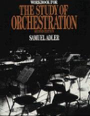 Cover of: Workbook for the Study of Orchestration