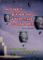 Cover of: Money, banking, and the economy