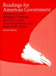 Cover of: American Government by Theodore J. Lowi