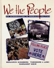 Cover of: We the people by Benjamin Ginsberg, Benjamin Ginsberg