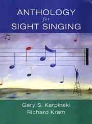 Cover of: Anthology for Sight Singing