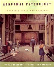 Cover of: Abnormal Psychology by Thomas Bradbury, Cindy Yee-Bradbury