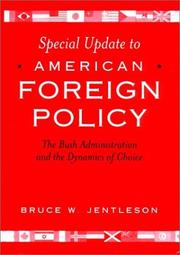 Cover of: Special update to American foreign policy by Bruce W. Jentleson