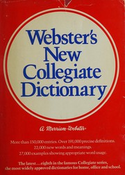 Cover of: Webster's new collegiate dictionary.