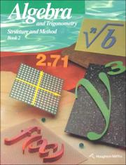 Cover of: Algebra and Trigonometry: Structure and Method Book 2