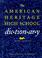 Cover of: The American Heritage high school dictionary.