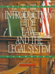 Cover of: Grilliot's introduction to law and the legal system
