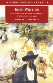Cover of: Irish writing: an anthology of Irish literature in English 1789-1939