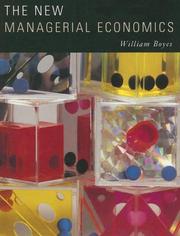 Cover of: The New Managerial Economics
