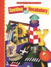 Cover of: Houghton Mifflin Spelling and Vocabulary by Shane Templeton