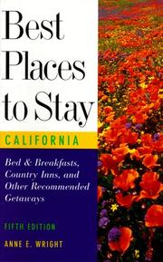 Cover of: Best Places to Stay in California: Fifth Edition (5th ed)