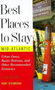 Cover of: Best Places to Stay In the Mid-Atlantic States: Third Edition (Best Places to Stay in the Mid-Atlantic States)