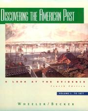 Cover of: Discovering the American past by William Bruce Wheeler