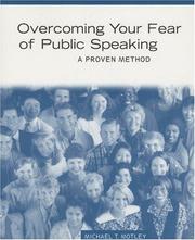 Cover of: Overcoming your fear of public speaking: a proven method