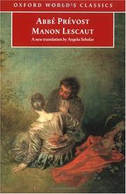 Cover of: Manon Lescaut by Abbé Prévost