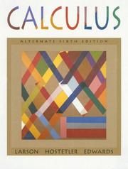 Cover of: Calculus with analytic geometry by Ron Larson, Ron Larson
