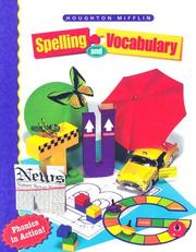 Cover of: Houghton Mifflin Spelling and Vocabulary by Shane Templeton