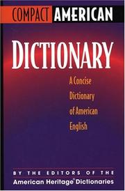 Cover of: Compact American dictionary: a concise dictionary of American English.