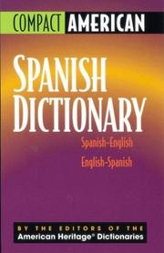 Cover of: Compact American Spanish dictionary: Spanish-English, English-Spanish.