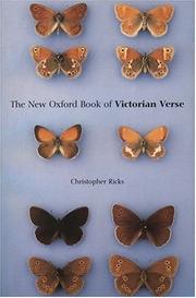 Cover of: The New Oxford Book of Victorian Verse (Oxford Books of Verse) by Christopher Ricks