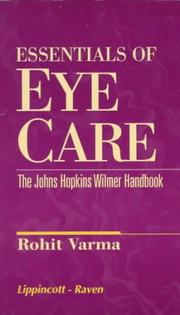 Cover of: Essentials of eye care: the Johns Hopkins Wilmer handbook