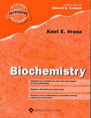 Cover of: Biochemistry by Kent E. Vrana