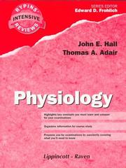 Cover of: Physiology by John E. Hall