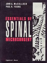 Cover of: Essentials of spinal microsurgery