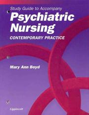 Cover of: Study Guide to Accompany Psychiatric Nursing: Contemporary Practice