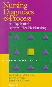 Cover of: Nursing diagnoses and process in psychiatric mental health nursing