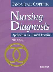 Cover of: Nursing diagnosis by Lynda Juall Carpenito