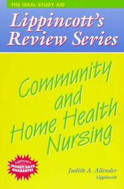 Cover of: Community and home health nursing